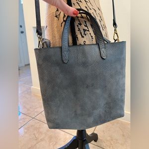 Madewell Blue Suede Crossbody Bag